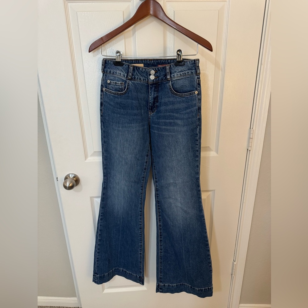 Y2K Pilcro low rise wide leg jeans anthro